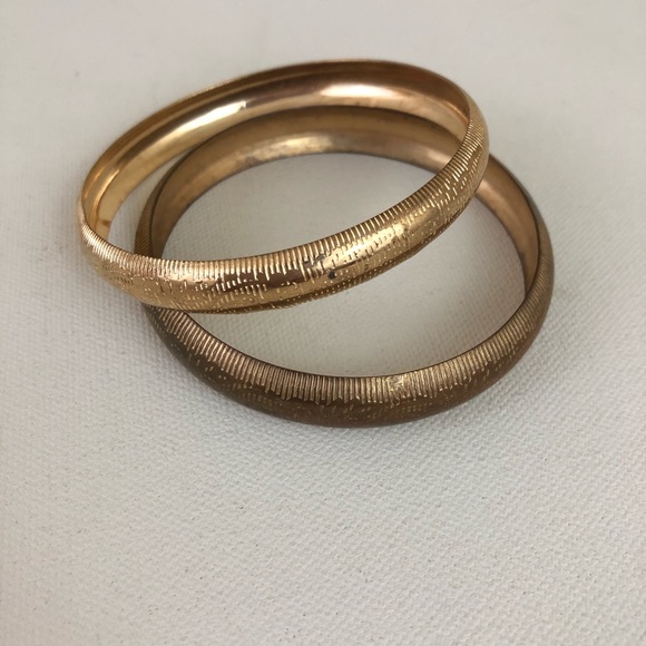 Antique Victorian Gold Tone Bracelets - Picture 1 of 4